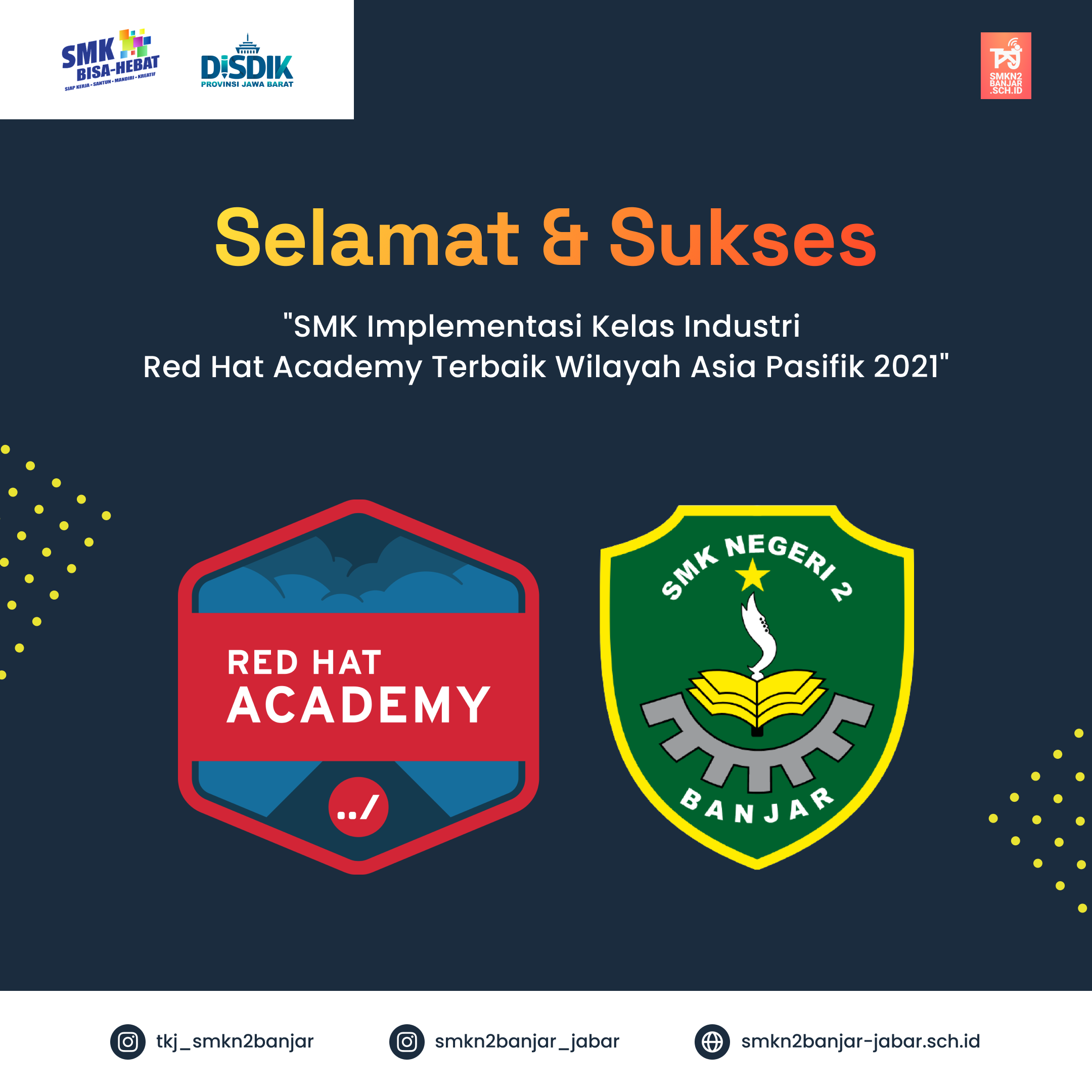 SMK Implementasi Kelas Industri Red Hat Academy Terbaik Wilayah Asia Pasifik 2021