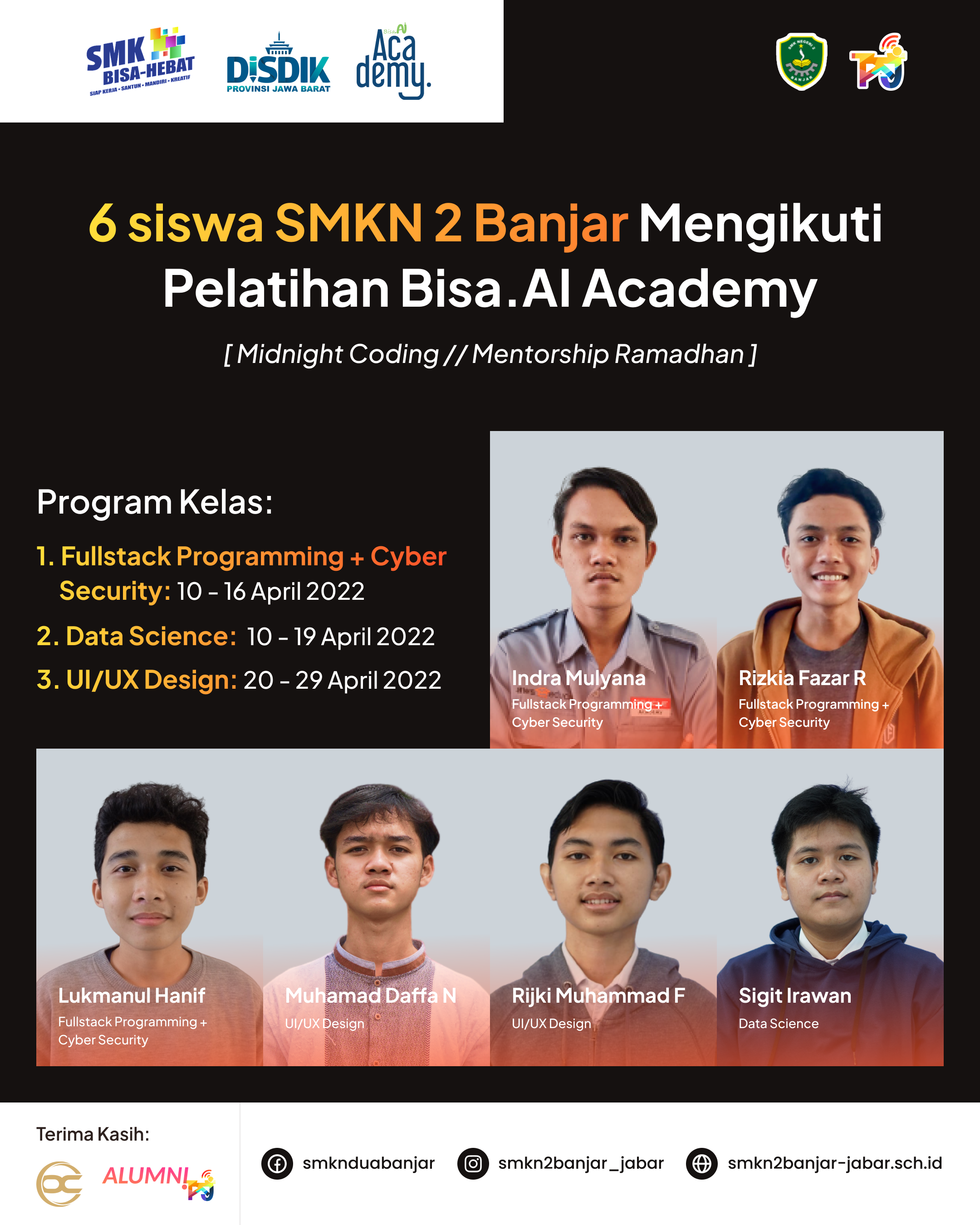 Pelatihan BISA.AI Academy (Midnight Coding // Mentoring Ramadhan) 2022